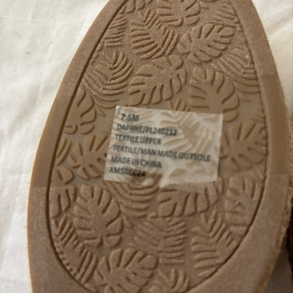 Tommy Bahama Espadrilles Wedge Daphne Sandal Flowers Cut Out Pattern Heel 2.5” - Picture 4 of 11